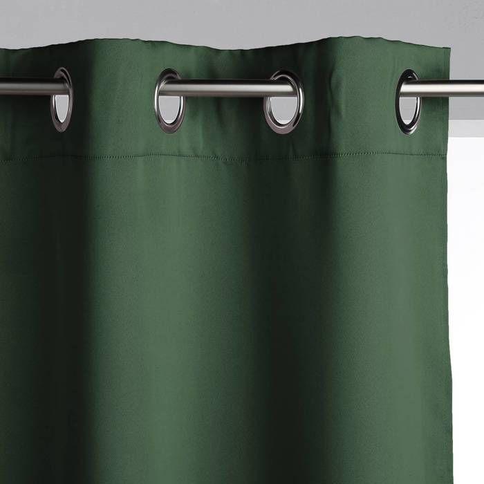 Rideau occultant - vert cèdre - 140x260 cm - Vert cèdre - Atmosphera createur d'interieur