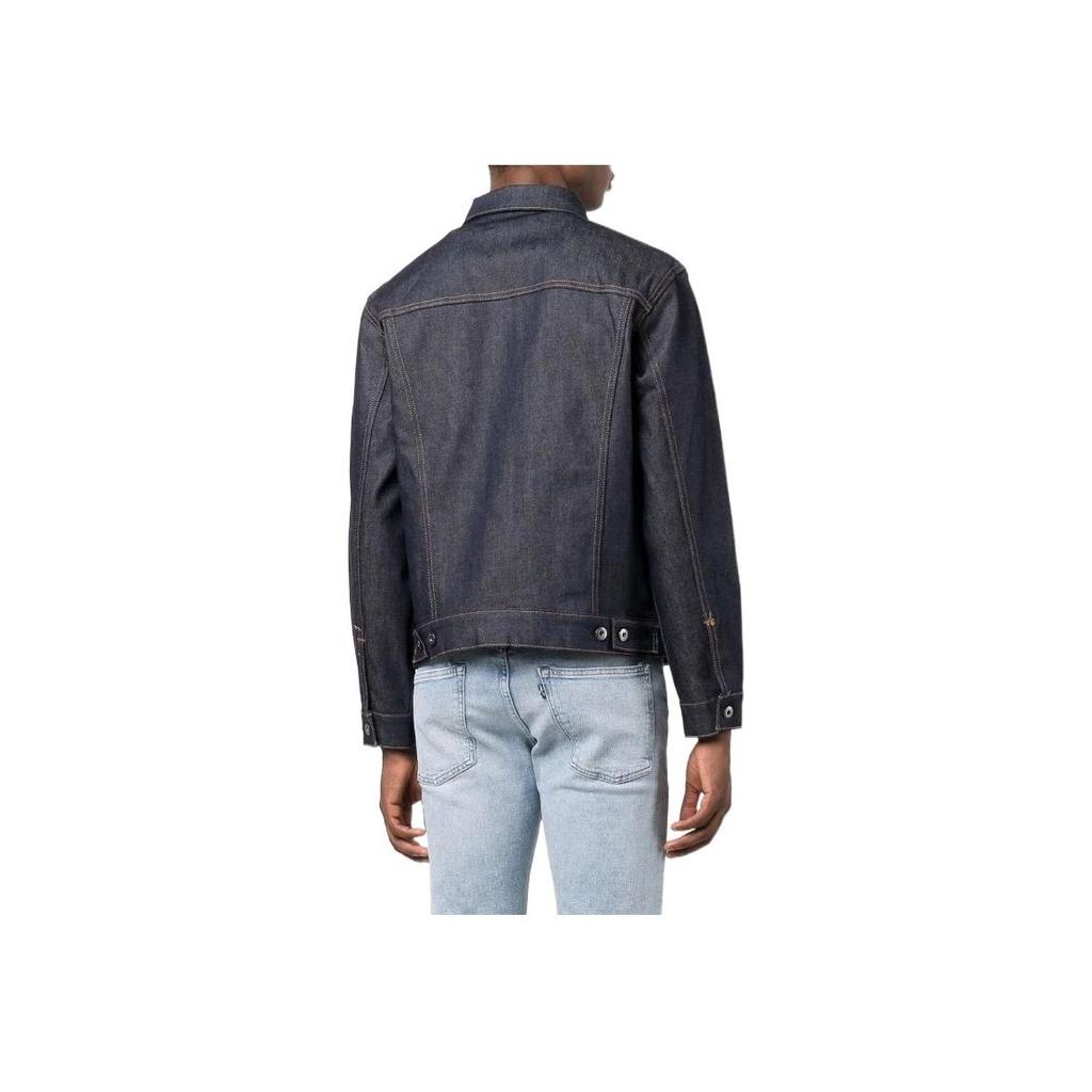 Levis X FW22 Solid Color Single-Breasted Straight Fit Jacket Men Jacket Navy-Blue 28943-0022