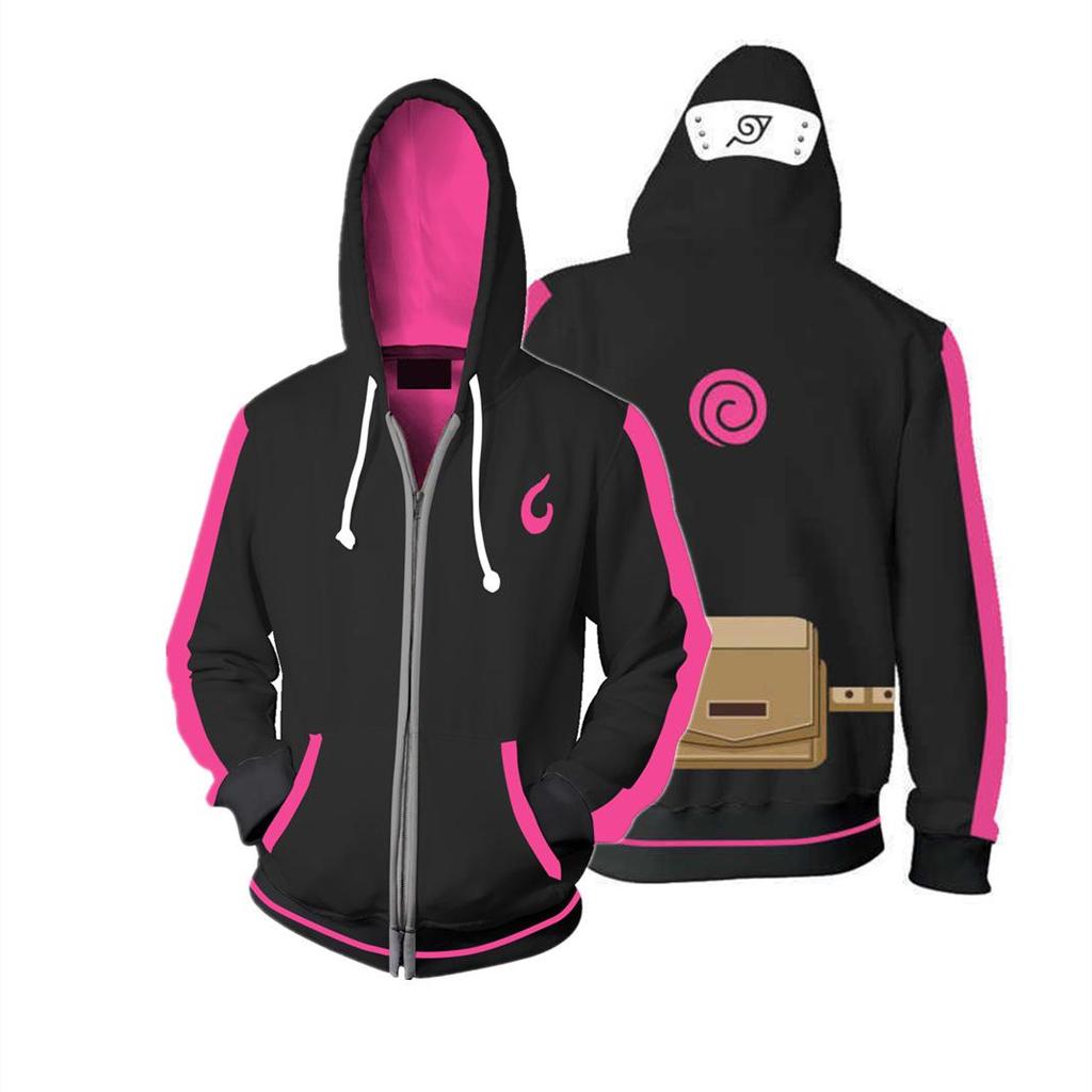 Naruto 3D-Druck Hoodie für Paare - Frühling/Herbst Stil Sportbekleidung