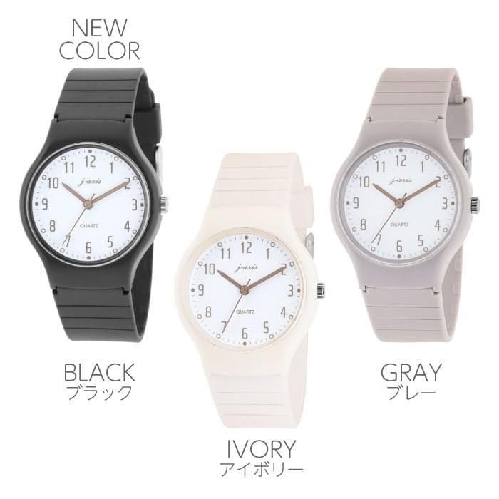 J-AXIS Watch Nuance Color Watch, Colorful Pastel Color, Earth Color, Simple, Easy-to-Read, Lightweight, TCL74-GY, Unisex, Gray, One Size
