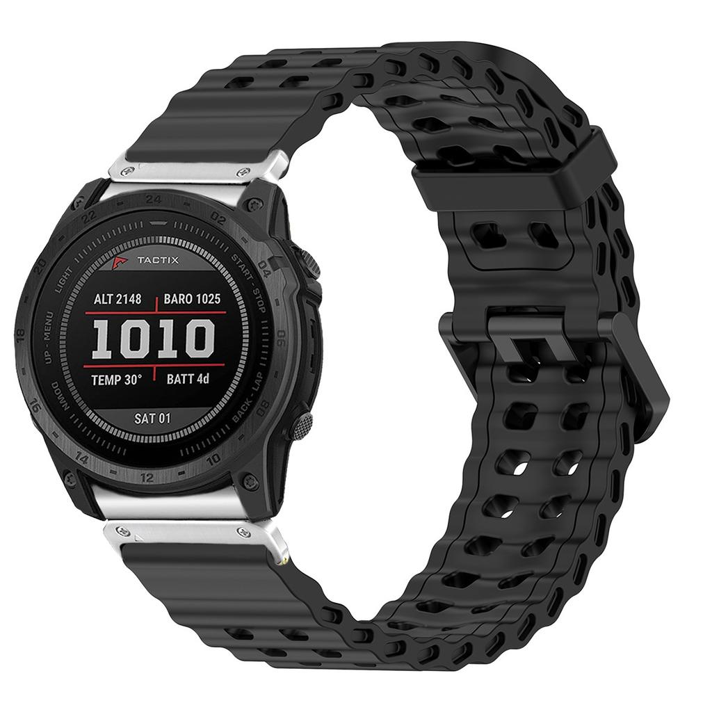 26mm Strap For Garmin Fenix 8 51mm Sport Silicone Wristband for Garmin Fenix 7XPro Instinst 3 Instinct 2X Solar Enduro 3 2 Band