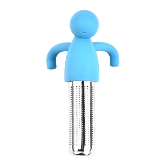 

Human-Shaped Silicone Tea Infuser with Stainless Steel Mesh Cute Loose Leaf Tea Strainer for Cup Teapot Heat-Resistant Creative Gift for Tea