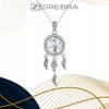 Chain Pr 925 With Dream Catcher Pendant Zircons Tree
