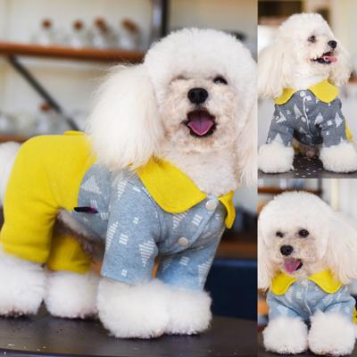 Zimní oblečení pro psy Klopový límec Nelepivé chlupy Zesilující chlupy Štěněcí kombinéza Teplé oblečení Kostým pro štěně