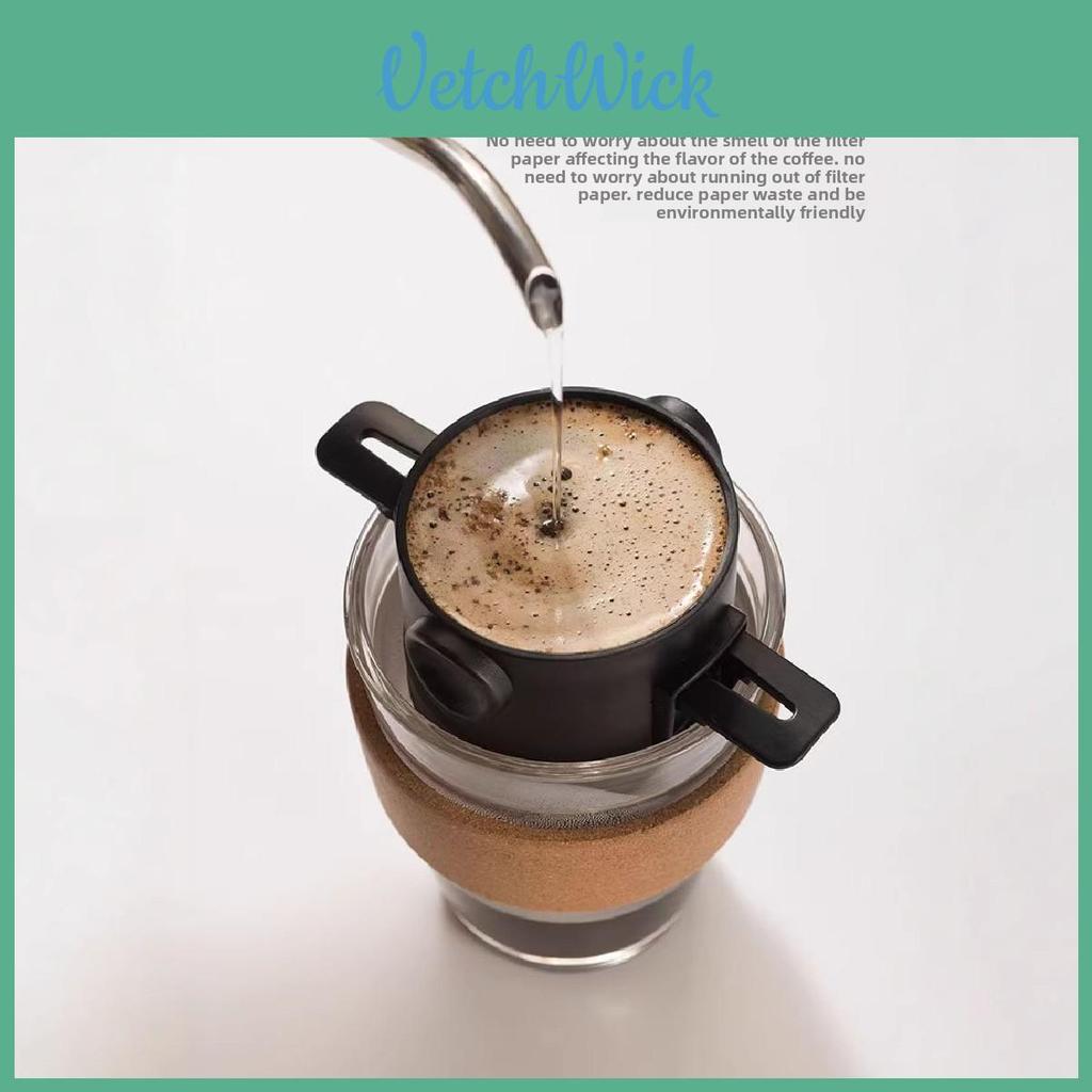 Coffee Dripper 304 Stainless Steel Mesh Reusable Pour Over Filter For Fresh Coffee