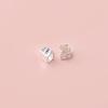 S925 Sterling Silver Carved Twill Spacer Beads for DIY Jewelry and Weaving Projects