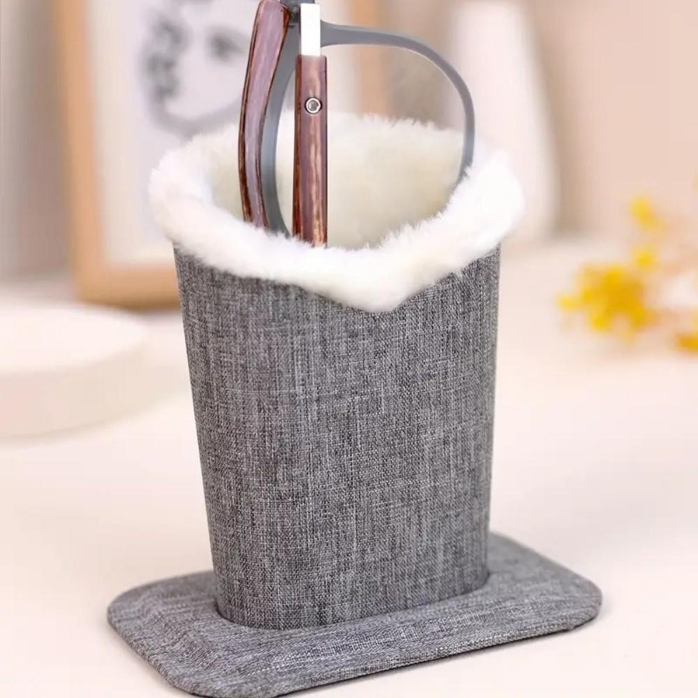PU Leather Eyeglass Holder Soft Lining Save Space Eyeglass Stand Display Brush Pot Large Capacity Pen Holder Eyewear Container