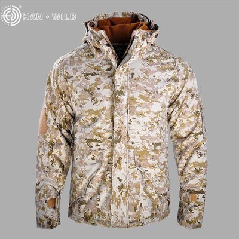 Herren- und Damen-Wasserdichte Camouflage-Taktische Jacke Set - Winddicht, mit Plus-Samt, Verdickt für Herbst und Winter.