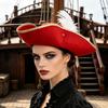 Retro Kapiteinspet Jack Pet Volwassen Driekantige Pet Casual Cosplay Piratenpet Halloween