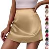 Eleganter und stilvoller A-Linien-Rock für Damen mit Falten, Hoher Taille, Kurzer Länge und Midi-Design