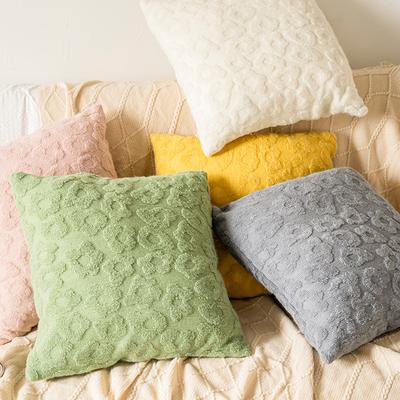 Almofada Nova de Primavera Cor Sólida Flor Pequena Fresca Cor Doce Almofada de Sofá para Sala de Estar Almofada de Janela de Canto Almofada de Cama