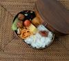 Magewappa Bento 18cm x x Lacquer Brown j-kitchens Box, 13.5cm 6.8cm, 700ml,