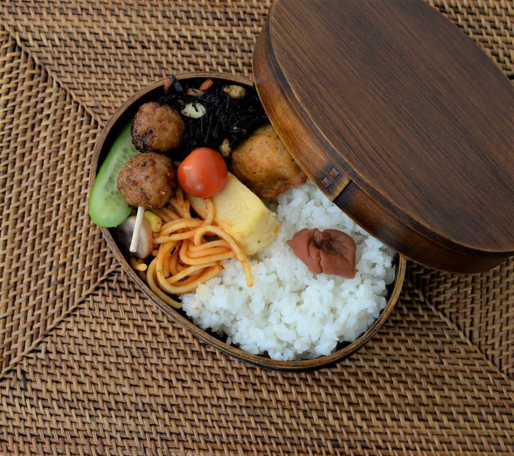 Magewappa Bento 18cm x x Lacquer Brown j-kitchens Box, 13.5cm 6.8cm, 700ml,