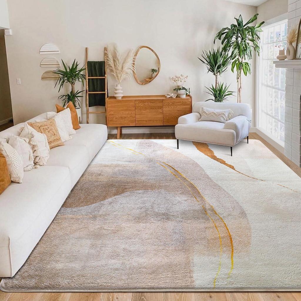 Calore Carpet Nordic Imitation Dust Mite Odor Geometric Suitable for Heated and Cooled All Seasons Rug, Rugmart, Style, Cashmere, Resistant,