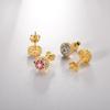 ANDYWEN 925 Sterling Silver Spring Gold Blossom Rainbow CZ Stud Earring Piercing Rock Punk New 2023 Colorful Fine Jewelry