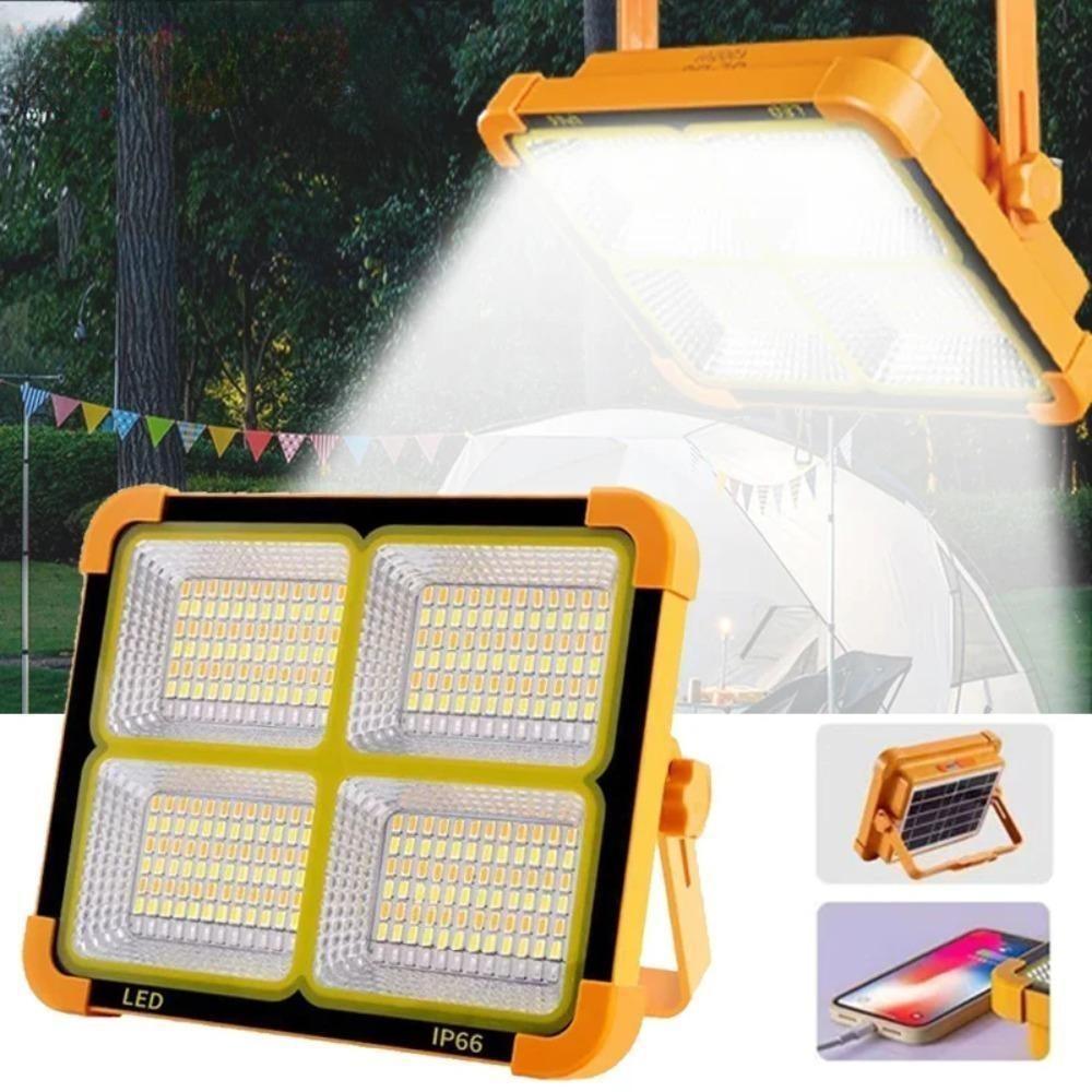 Portable Lantern LED Solar Light 4000MAH Powerful Solar Lamp Rechargeable Lamp Hand Lantern Outdoor Solar Light Camping Lamp