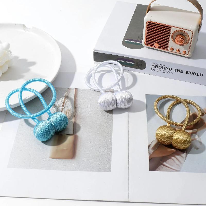 2 STÜCKE Magnetische Perle Ball Vorhang Schnallen Raffhalter Rücken Vorhang Holdbacks Schnalle Clips Stangen Haken Hause Dekorative Zubehör Neue