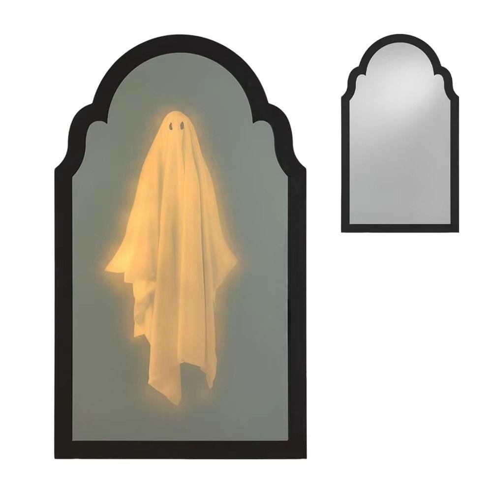 Lumière Miroir Hologramme Fantôme USB Miroir Holographique Lumineux Décor Miroir Illusion Fantôme Effrayant Mur de Maison
