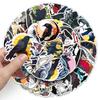 50pcs Gothic Crow Cross Halloween Waterproof Stickers for Phone Cases & Suitcases