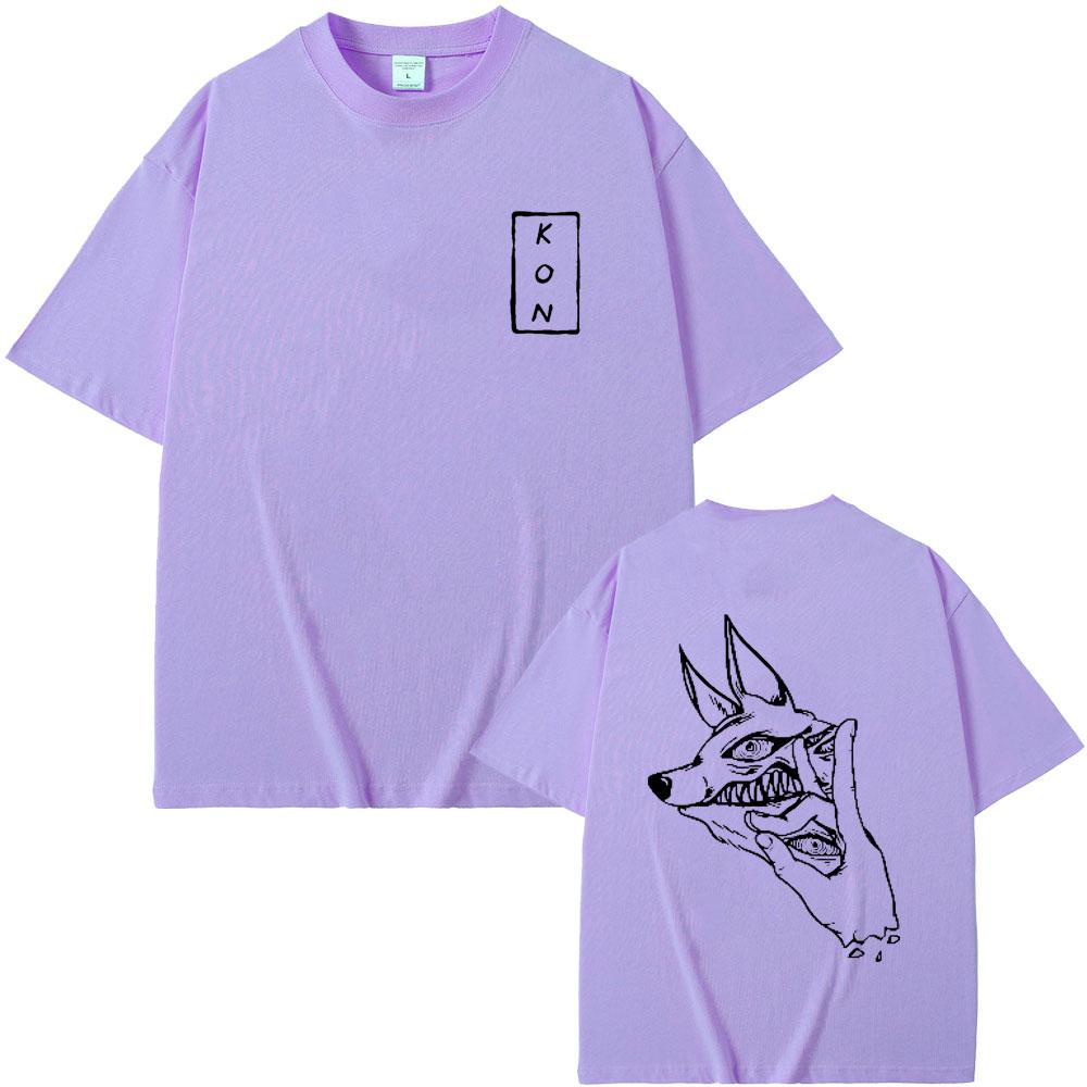 Anime Chainsaw Man Hayakawa Aki Summon Fox Devil Kon Graphic T Shirt Men Manga Vintage Tshirt Unisex Cozy 100 Cotton Tshirts