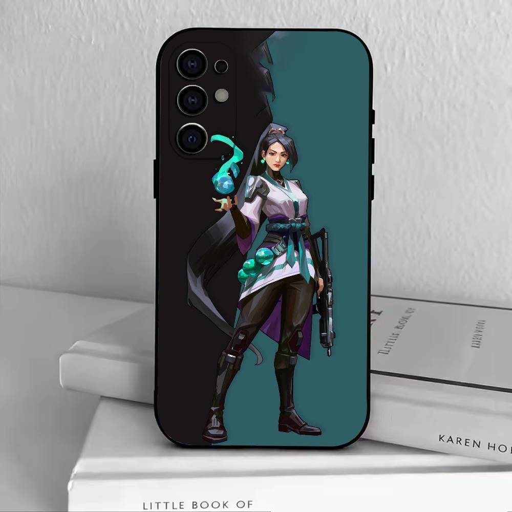 

Games V-Valorant Phone Case For Samsung S25,S24,S21,S22,S23,S30,Ultra,S20,Plus,Fe,Soft Silicone Black Cover Samsung S21 S305G