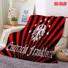 1pz Coperta in Flanella con Stampa Eintracht Frankfurt, Alta Qualità, Confortevole per Tutte le Stagioni, Decorazione per la Casa, Calore e Comfort