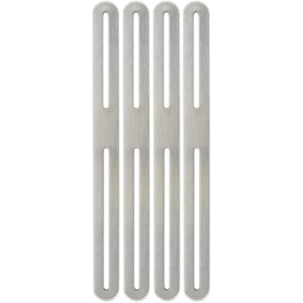 4 PCS Adjustable L-Shape Corner Brace, ULIFESTAR Heavy Duty Thicken Stainless Steel Joint Right Angle Brackets L Slotted Support Shelf Bracket for PC