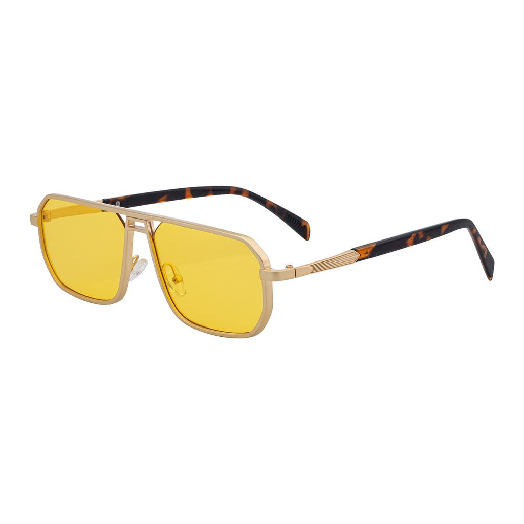 JYL TS Men's Square Metal - Hollow Sun-Protective Sunglasses XH-98354