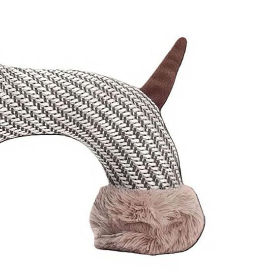 Dog Plush Chew Toy Squeaky Stuffed Animal Dog Toy Cute Animal Shape Puppy Teething Toy for Indoor Dogs Chewing Tugging And Cuddling