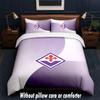 Fiorentina FC Design Bed Bedding Set 1 Duvet Cover + 2 Pillowcases Soft Breathable Household Bed Linens