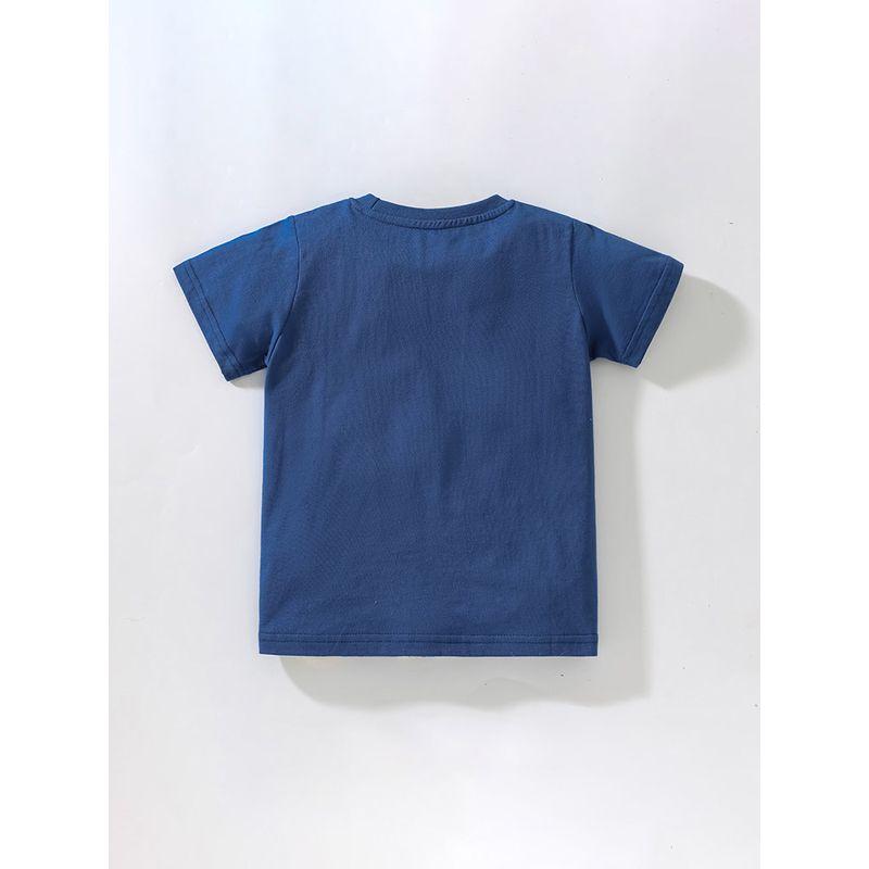 2023 Children's Summer Clothing K-style Kids Rocket Short-Sleeved T-shirt Boys Baby Spring and Summer Wear Fashionable round Neck Tops 8 Tide