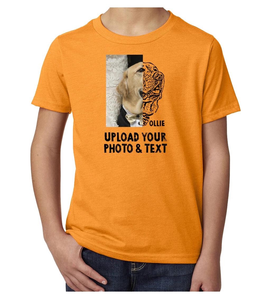 

Custom Dog Clothes For Kids, Custom Shirt with Dog Face, Personalized Tee 4XL