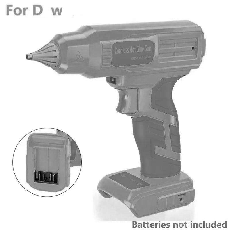 100W Hot Melt Glue Gun With LED Light For Dewalt For Makita/Milwaukee/Bosch/Ryobi 18V Li-ion Battery For Manual Work Repair
