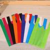 20pcs StoBag Non Woven Carrier T Shirt Bags Durable Reusable Bags for Party Food Takeout Gift Packing