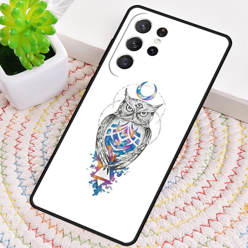 magical owl Silicone Phone Case For Samsung Galaxy note 10 pro S26 S25 S24 S23 S22 S21 Plus S25Ultra Capa Cover