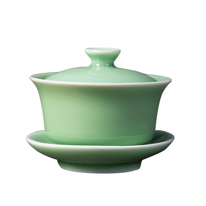 Longquan Celadon Plum Green SanCai Gaiwan (150ml)