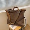Bolsas retrô bolsa de ombro de lona nova moda grande capacidade bolsa mensageiro feminina estudantes classe bolsa portátil