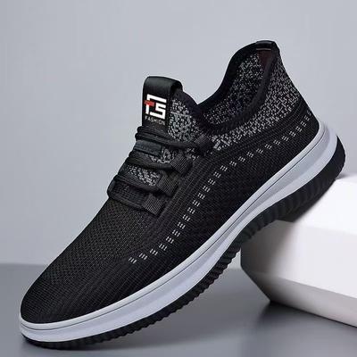 One-pedal Mesh Breathable Fly-woven Casual Sports Shoes Men's Lightweight Work Shoes Men's Shoes Old Beijing Cloth Shoes Men's