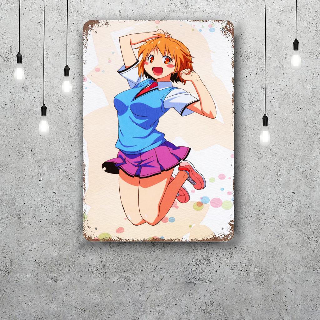 Sakurasou no Pet na Kanojo cartoon Decor Poster Tin Sign Metal Sign Decorative Plaque for Pub Bar Man Cave Club Wall Decoration