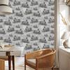 Vintage Locomotive Wallpaper in Front of Concrete in Vintage Style 50x1000