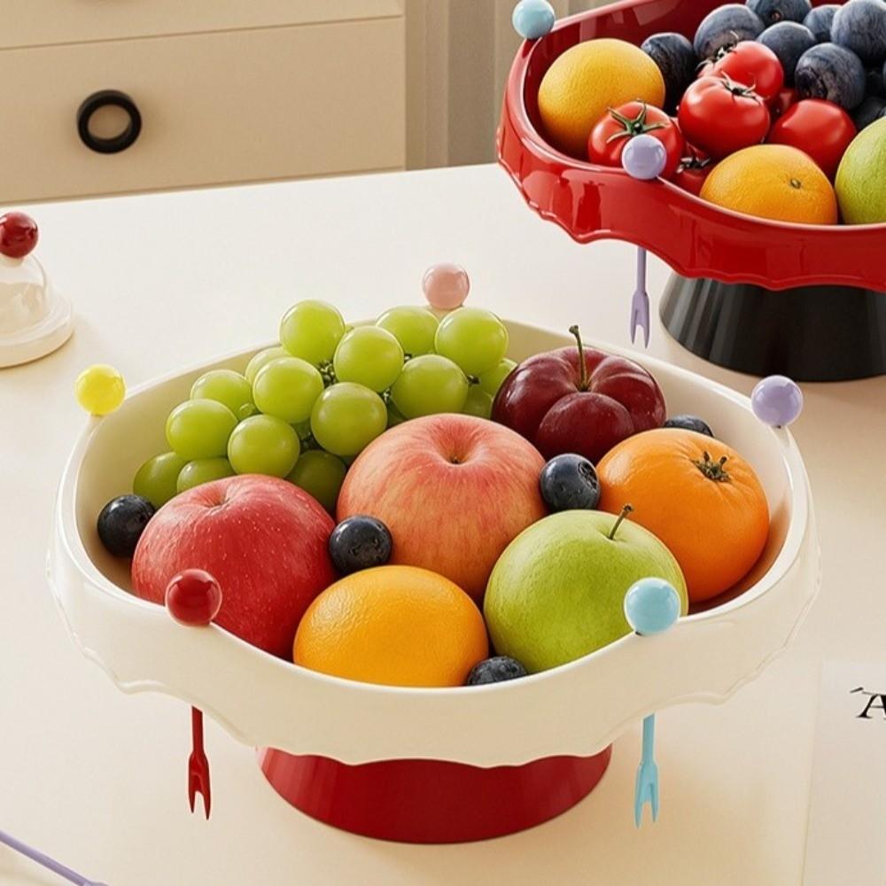 360° drehbare Obst-Wasserfilterschale Hohe Obstschale für den Hausgebrauch
