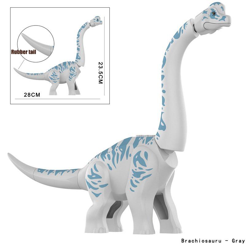 

MOC Jurassic Dinosaurs World Dino Park Big Brachiosaurus Model Building Blocks DIY Dinosaur Figures Bricks Toys For Kids Gifts