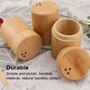 Toothpick Storage Box Wear-resistant for Home Compact Round Dustproof Bamboo Toothpick Dispenser Reliable Convenient Round