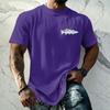 Men's Vintage Texture Printed Short Sleeve T Shirt Loose Fit Casual Summer Daily Wear Top Soft Fabric Comfortable Design