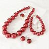 Retro Elegant Imitation Pearl Jewelry Set Light Luxury French Pearl Necklace  Banquet