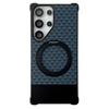 For Samsung Galaxy S25 Ultra Magnetic Case Kickstand Metal Carbon Fiber Pull-Out Design Phone Cover