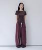 Ohesio Two-Way Straight Pants, Burgundy