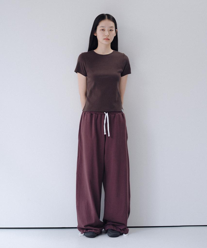 Ohesio Two-Way Straight Pants, Burgundy