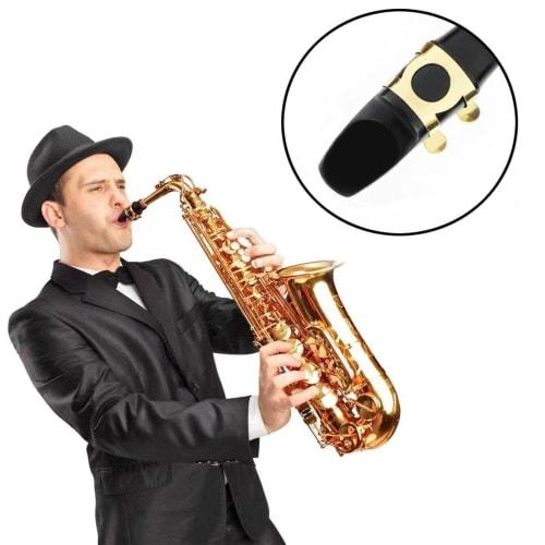 Latikaly Mouthpiece Patches, 40-Pack, Saxophone Mouthpiece Cushions, Alto Saxophone Mouthpiece Pads, Durable and Practical Rubber Cushions for Protect