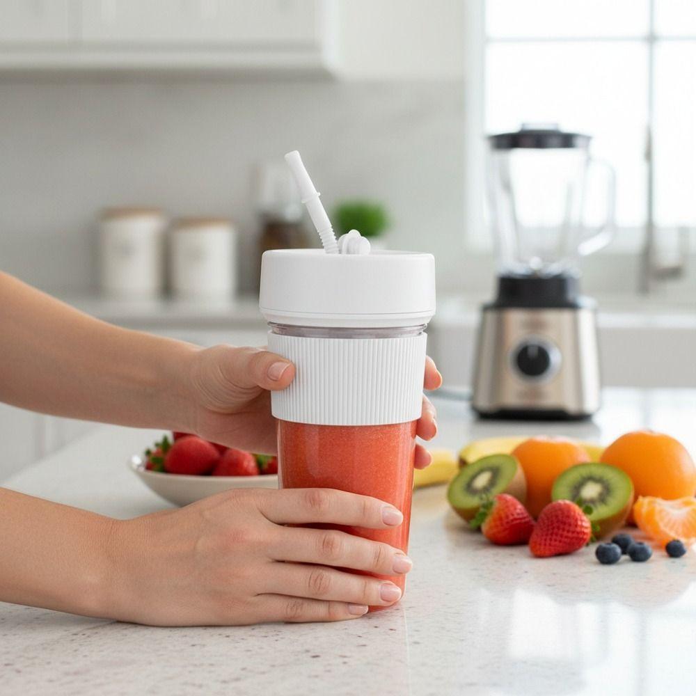 Handheld Electric Fruit Juicer Cup Wireless Juice Extractor Cup Portable Juice Mixer Cup  Camping